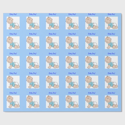 Baby-Duschen-Geschenk-Verpackung Geschenkpapier (Flach)