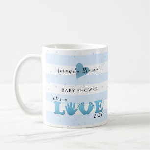 Baby-Duschen-Liebe-Baby-Junge Kaffeetasse