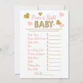 Baby-Duschen-Spiel-Kinderzimmer-Reim u. Preis ist Einladung (Rückseite)