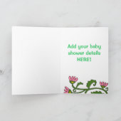 Baby-Duschen-Ukrainer-Volkskunst Einladung (Innenseite)