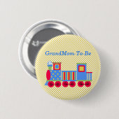 Baby-Duschen-Zug-Großmutter-Button-Knopf Button (Vorne & Hinten)