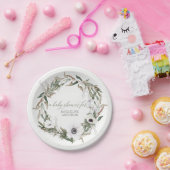 Baby-Duscherustikales Pappteller (Party)