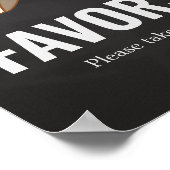 Baby-Duschfavoriten für Huggies und Chuggies Poster (Ecke)