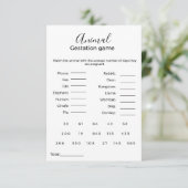 Baby-Duschgame-Karte für Tiere Einladung (Stehend Vorderseite)