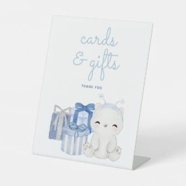 Baby-Duschgeschenke und -karten für Polar Bear Sockelschild