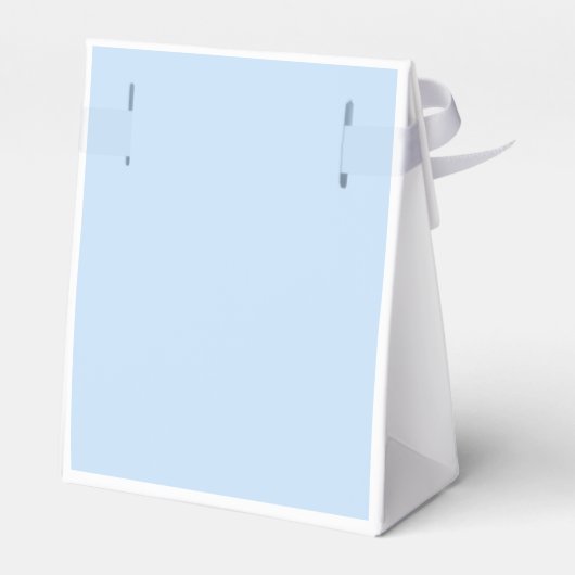 Baby Duschjunge Blau Teddy Bär Gefallen Box Geschenkschachtel (Rückseite)