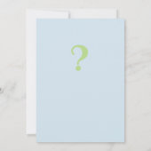 Baby-Duschkarte GENDER REVEAL Einladung (Rückseite)