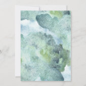 Baby Duschkarte mit Sonnenblumen. Einladung (Rückseite)