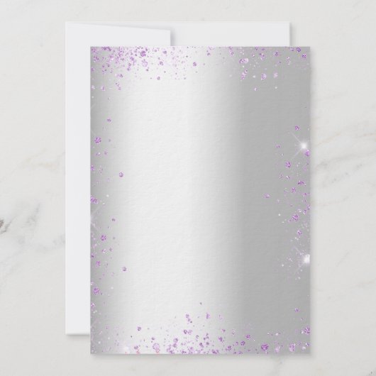 Baby Duschlavendel Einladung (Rückseite)