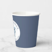 Baby Duschpapier Cups Boy Blue Sea Turtle Pappbecher (Links)
