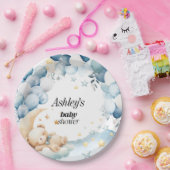 Baby Duschpapier Teller Blue Bären Balloons (Party)