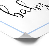 Baby-Duschsignaturen für Boy Cow Farm Poster (Ecke)