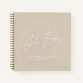 Baby-Duschskript Notizblock (Vorderseite)