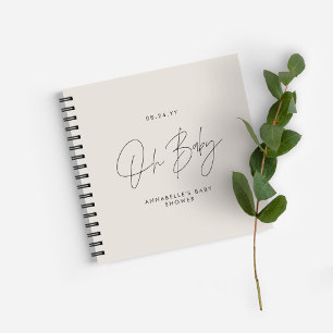 Baby-Duschskript Notizblock