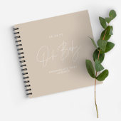 Baby-Duschskript Notizblock