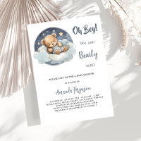 Baby Duschteddy Bärenjunge Blaue Mond Himmel