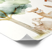 Baby Duschzeichen für kleine Kinderzimmer Poster (Ecke)