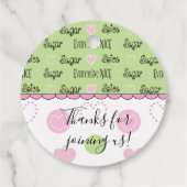 Baby Duschzucker und Gewürz Geschenkanhänger (Rückseite)