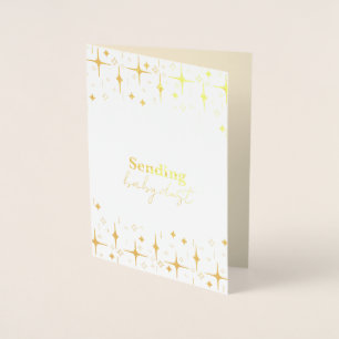 Baby Dust Card Unfruchtbarkeit wünscht Gold Foil Folienkarte