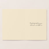Baby Dust Card Unfruchtbarkeit wünscht Gold Foil Folienkarte (Innenseite)