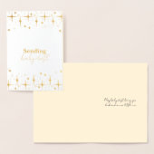 Baby Dust Card Unfruchtbarkeit wünscht Gold Foil Folienkarte (Anzeige)