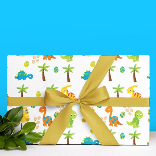 Baby Duwer Dinosaur Jurassic Geschenkpapier