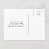 Baby Duwer Einladung tropische Palmen Blätter (Rückseite)