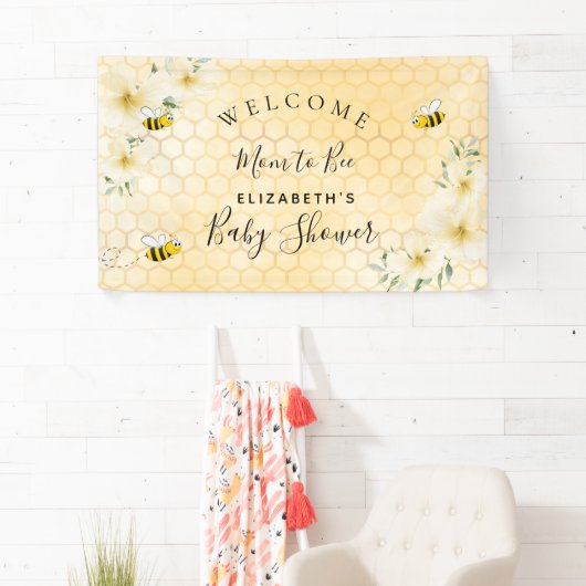 Baby Duwer elegante florals Honeycomb Mutter zu se Banner (Insitu)