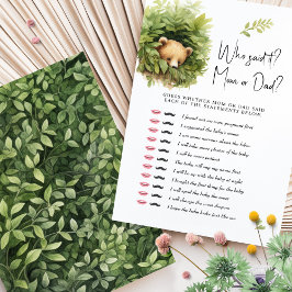 Baby Duwer Game Bear Wer hat es gesagt? Mama oder 