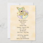 Baby Duwer Gender Neutral Bunny Einladung (Vorderseite)