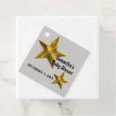 Baby Duwer Gender Neutral Minimalistisch Gold Star Geschenkanhänger (Beispiel)