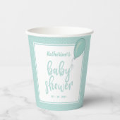 Baby Duwer Gender Neutral Pastel Green Pappbecher (Vorderseite)