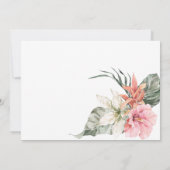 Baby Duwer Girl Tropical Niedlich Jungle Animals Einladung (Rückseite)