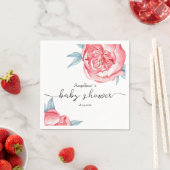 Baby Duwer Paper Napkin Peonies Serviette (Beispiel)