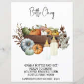 Baby Duwer Pumpkin Herbst Flasche Drink Off Game (Rückseite)