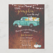 Baby Duwer Pumpkin Truck Rustikales Barnholz Herbs Flyer (Vorne)