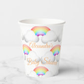 Baby Duwer Regenbogen Wolken Geschlecht neutral Pappbecher (Vorderseite)
