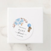 Baby Duwer Teddy Blue Pampas Gras Vielen Dank Geschenkanhänger (Beispiel)