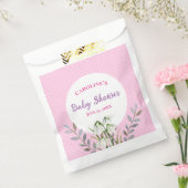 Baby Duwer White Snowdrops Pink Polka Dots Geschenktütchen (Versiegelt)