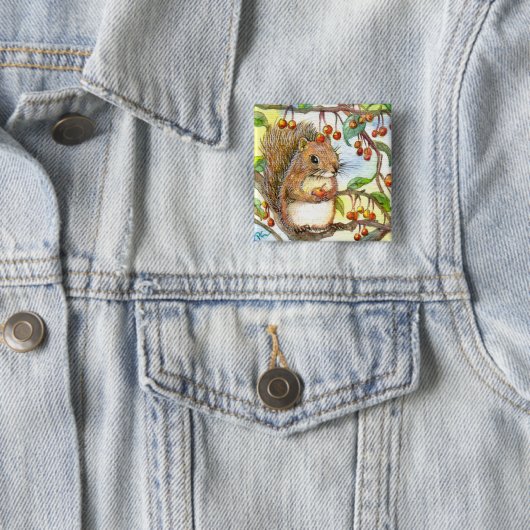 Baby-Eichhörnchen Button (Beispiel)