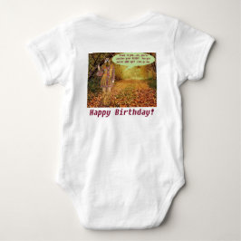 Baby ein Stück. Alles Gute zum Geburtstag. Hippie/ Strampler