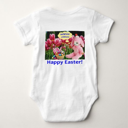 Baby ein Stück. Happy Oaster. Alpaca/Hunny Baby Strampler (Rückseite)