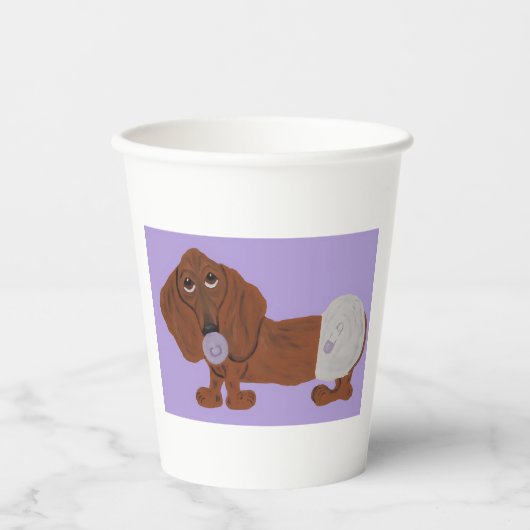 Baby Einbrecher Pappbecher (Vorderseite)