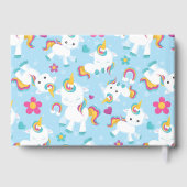 Baby Einhorn Gästebuch (Rückseite)