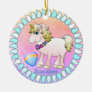 Baby Einhorn Keramik Ornament