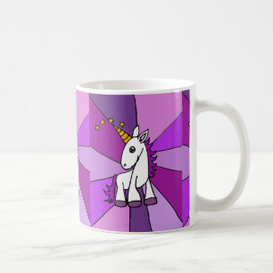 Baby-Einhorn mit goldener Horn-Kunst Kaffeetasse