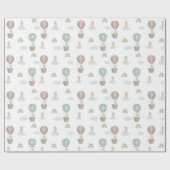 Baby Einhorn mit Regenbogenverpackungspapier Geschenkpapier (Flach)