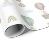 Baby Einhorn mit Regenbogenverpackungspapier Geschenkpapier (Rolleneckpunkt)