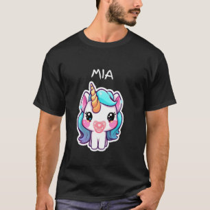 Baby-Einhorn mit rosa Schnuller personalisiert für T-Shirt