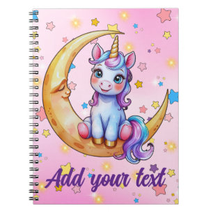 Baby Einhorn Mond Notizbuch Notizblock